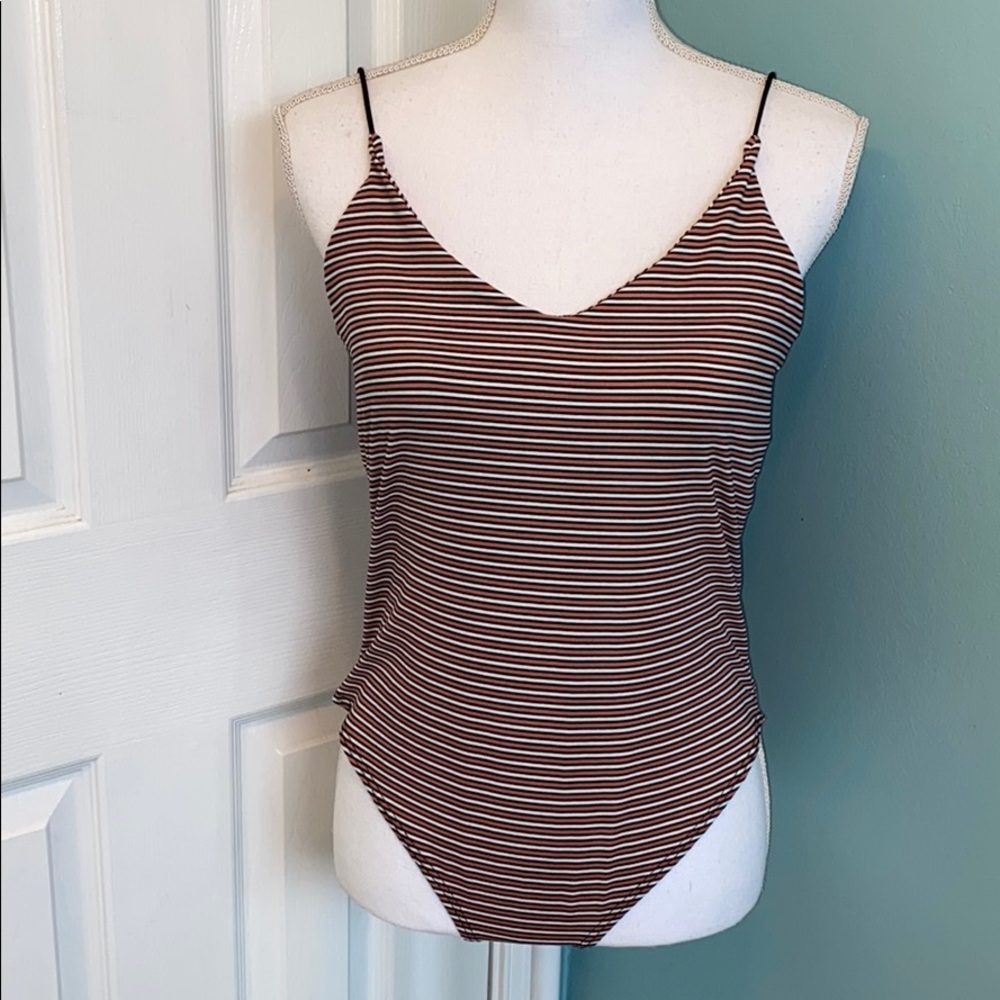 Gaze Stripped Bodysuit
